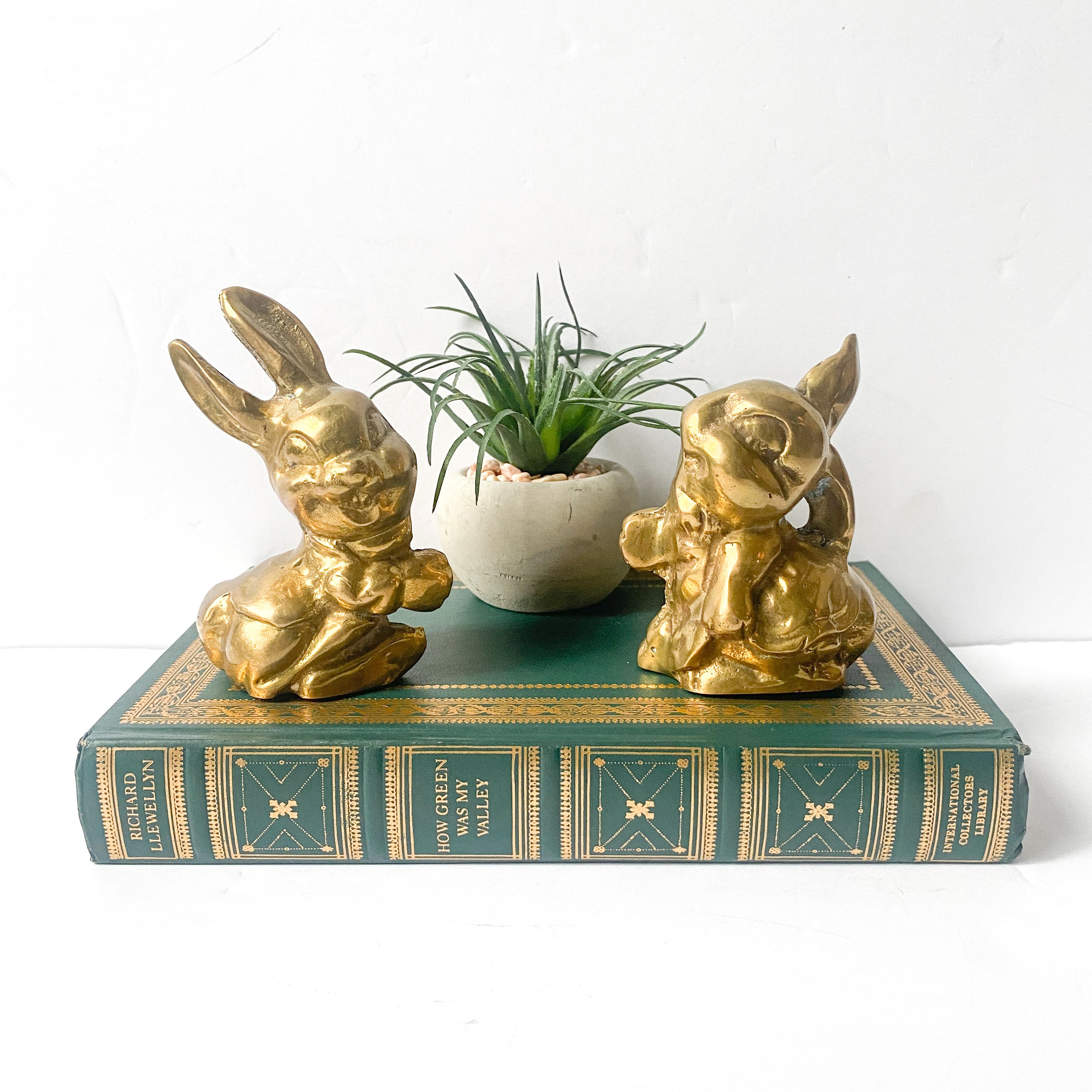 Brass Rabbits Figurines Rabbit Figurine For Keychains Mini Bunny