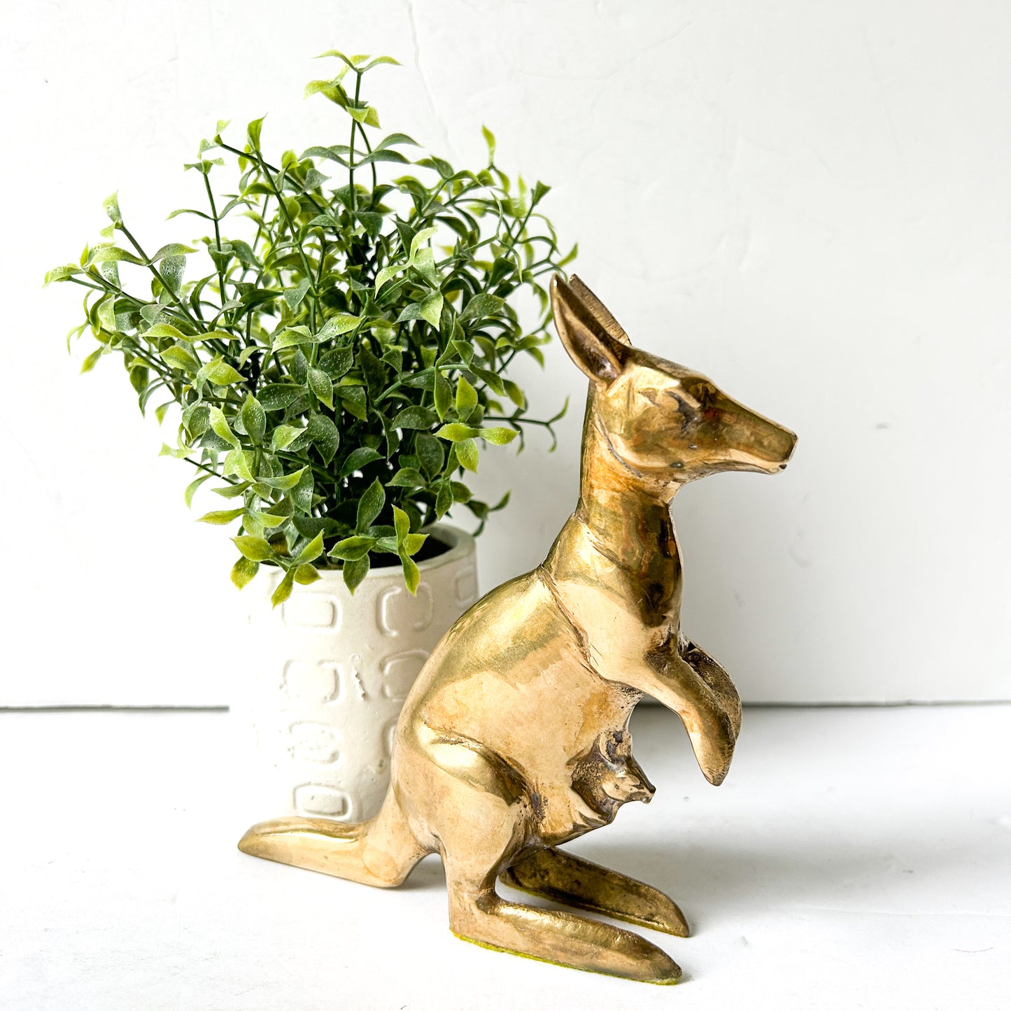 Vintage Brass Kangaroo Figurine