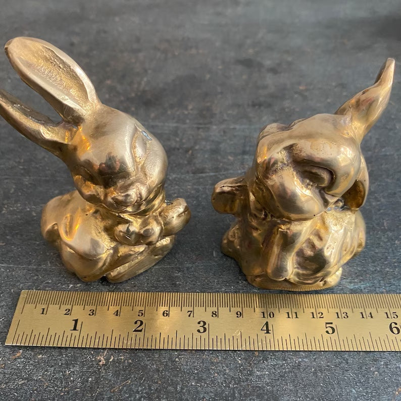 Vintage Brass Bunny 