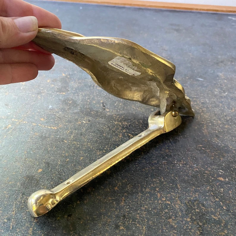 Vintage Brass Nautical Shell Door Knocker